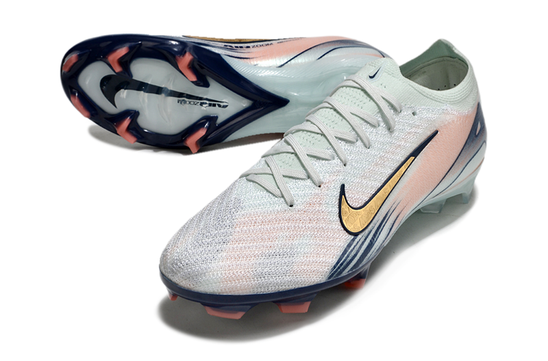 CHUTEIRA NIKE AIR ZOOM MERCURIAL VAPOR 16 ELITE CAMPO "DREAM SPEED 9" - VERDE ÁGUA E DOURADA