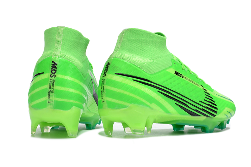 CHUTEIRA NIKE AIR ZOOM MERCURIAL SUPERFLY 9 ELITE CAMPO "DREAM SPEED 8" - VERDE E PRETA