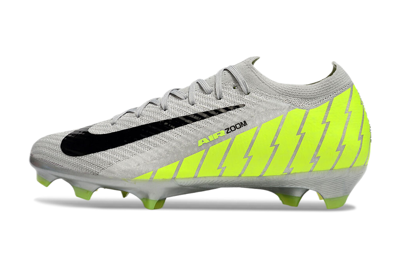 CHUTEIRA NIKE AIR ZOOM MERCURIAL VAPOR 16 ELITE CAMPO - CINZA E VERDE FLUORESCENTE