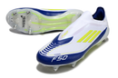 ADIDAS F50 LACELASS ELITE TRAVA MISTA  - BRANCA E AZUL