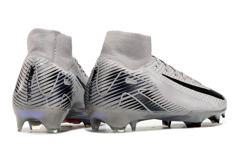 CHUTEIRA NIKE AIR ZOOM MERCURIAL SUPERFLY 10 ELITE CAMPO - CINZA E PRETA