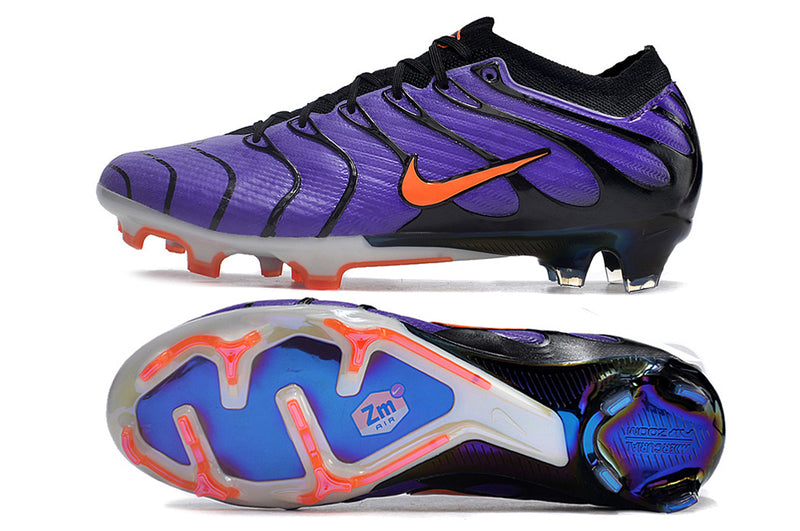 CHUTEIRA NIKE AIR ZOOM MERCURIAL VAPOR 15 ELITE CAMPO "AIR MAX TN" - ROXA E PRETA