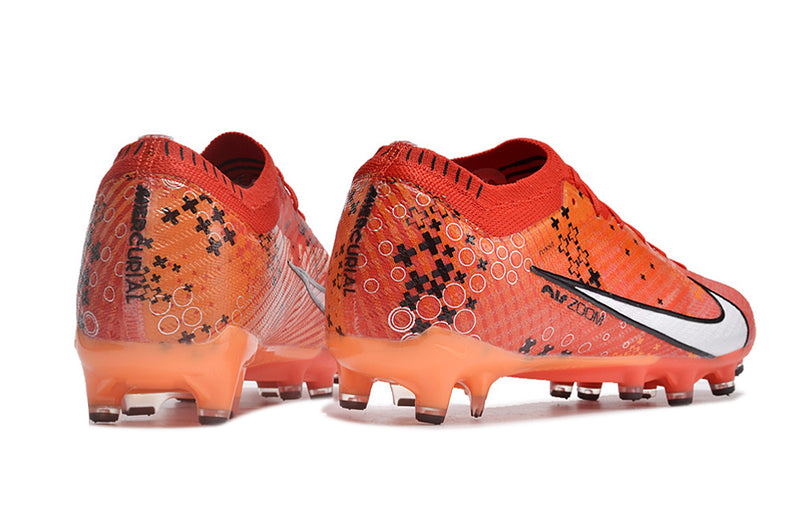 CHUTEIRA NIKE AIR ZOOM MERCURIAL VAPOR 15 ELITE CAMPO (AG) "DREAM SPEED" - VERMELHA E BRANCA