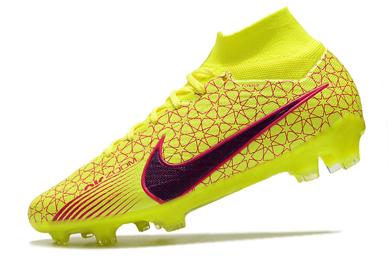 CHUTEIRA NIKE AIR ZOOM MERCURIAL SUPERFLY 9 ELITE CAMPO - AMARELA