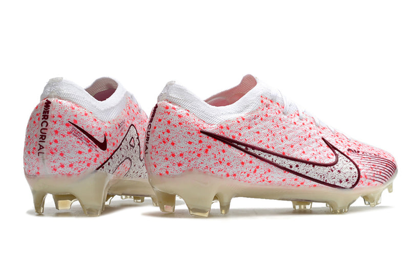 CHUTEIRA NIKE AIR ZOOM MERCURIAL VAPOR 15 ELITE CAMPO - BRANCA E ROSA