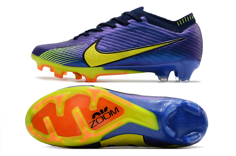 CHUTEIRA NIKE AIR ZOOM MERCURIAL VAPOR 15 ELITE CAMPO - ROXA E AMARELA
