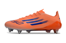 ADIDAS F50 ELITE TRAVA MISTA "CORAL BLAZE" - LARANJA E AZUL
