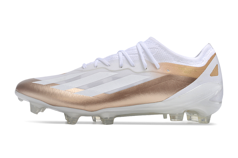 CHUTEIRA ADIDAS X CRAZYFAST.1 CAMPO - BRANCA E BEGE