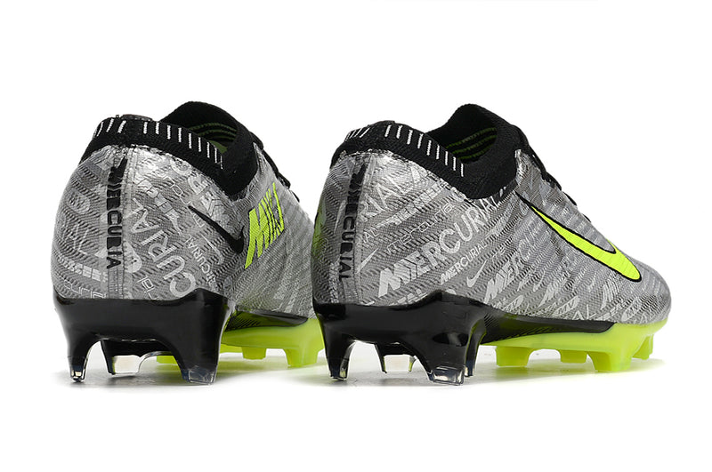 CHUTEIRA NIKE AIR ZOOM MERCURIAL VAPOR 15 ELITE CAMPO "XXV" - CINZA E VERDE