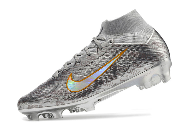 CHUTEIRA NIKE AIR ZOOM MERCURIAL SUPERFLY 9 ELITE CAMPO "XXV" - PRATA