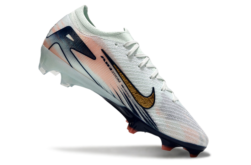 CHUTEIRA NIKE AIR ZOOM MERCURIAL VAPOR 16 ELITE CAMPO "DREAM SPEED 9" - VERDE ÁGUA E DOURADA