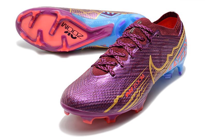 CHUTEIRA NIKE AIR ZOOM MERCURIAL VAPOR 15 ELITE CAMPO "MBAPPÉ" - VINHO