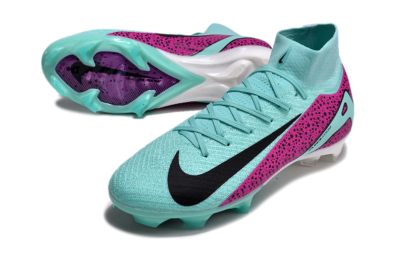 CHUTEIRA NIKE AIR ZOOM MERCURIAL SUPERFLY 10 ELITE CAMPO - CIANO E ROXA