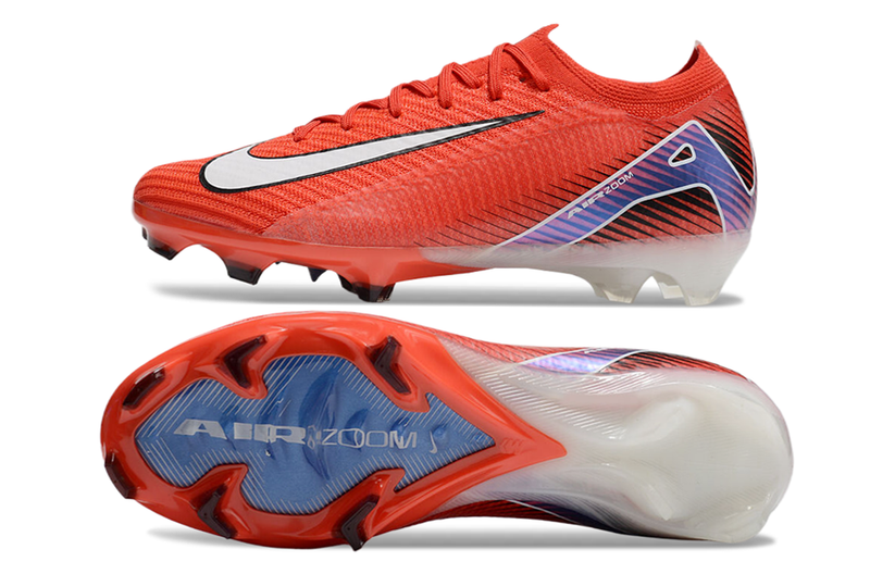 CHUTEIRA NIKE AIR ZOOM MERCURIAL VAPOR 16 ELITE CAMPO - VERMELHA E AZUL