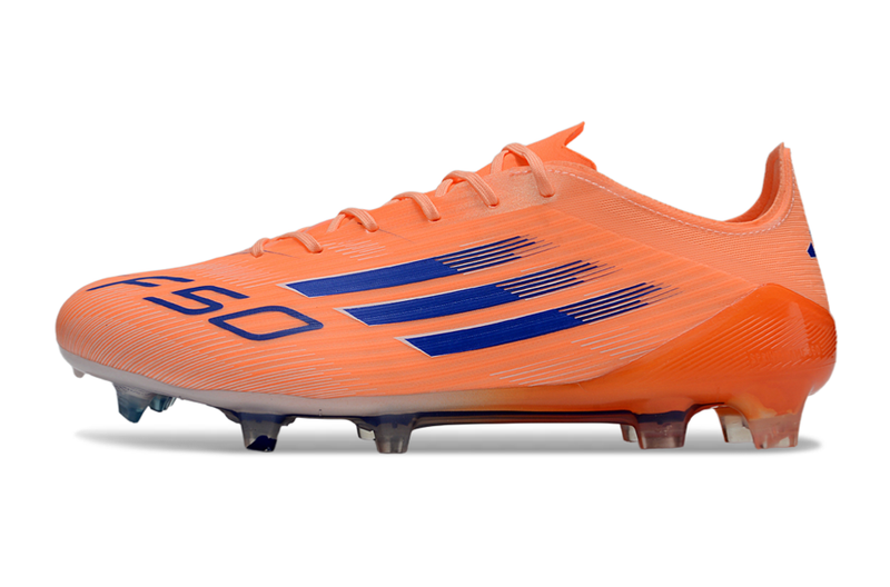 CHUTEIRA ADIDAS F50 ELITE CAMPO "CORAL BLAZE" - LARANJA E AZUL