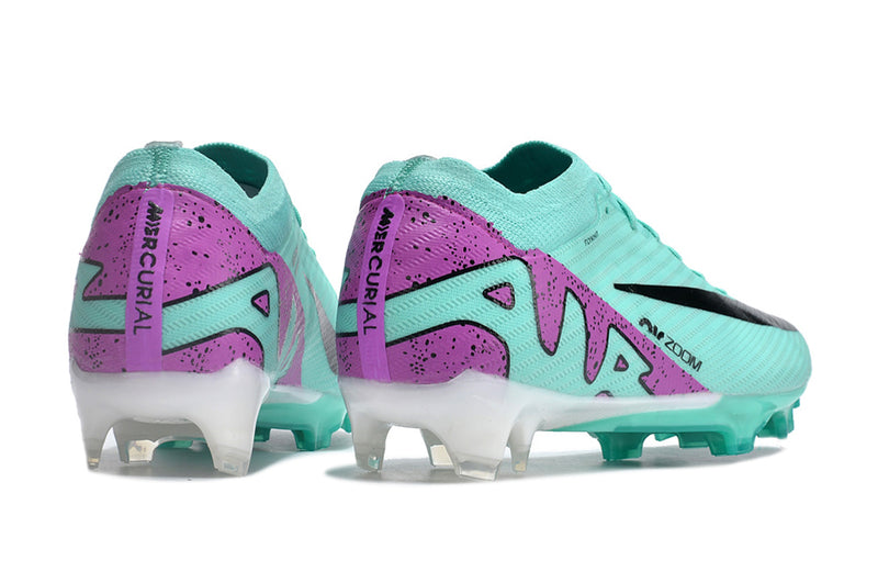 CHUTEIRA NIKE AIR ZOOM MERCURIAL VAPOR 15 ELITE CAMPO "PEAK READY" - CIANO E ROXO