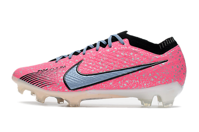 CHUTEIRA NIKE AIR ZOOM MERCURIAL VAPOR 15 ELITE CAMPO - ROSA E AZUL