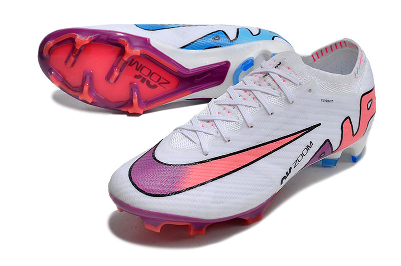 CHUTEIRA NIKE AIR ZOOM MERCURIAL VAPOR 15 ELITE CAMPO - BRANCA E VINHO