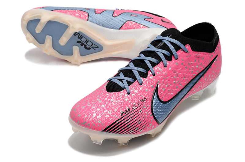 CHUTEIRA NIKE AIR ZOOM MERCURIAL VAPOR 15 ELITE CAMPO - ROSA E AZUL