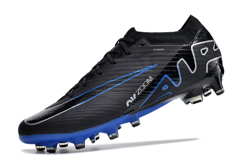 CHUTEIRA NIKE AIR ZOOM MERCURIAL VAPOR 15 ELITE CAMPO (AG) "SHADOW" - PRETA E AZUL