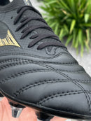 [PRONTA ENTREGA] CHUTEIRA MIZUNO MORELIA NEO III JAPAN TRAVA MISTA - PRETA E DOURADA
