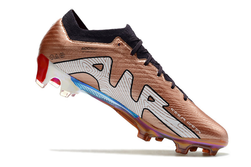CHUTEIRA NIKE AIR ZOOM MERCURIAL VAPOR 15 ELITE CAMPO "MBAPPÉ" - COBRE