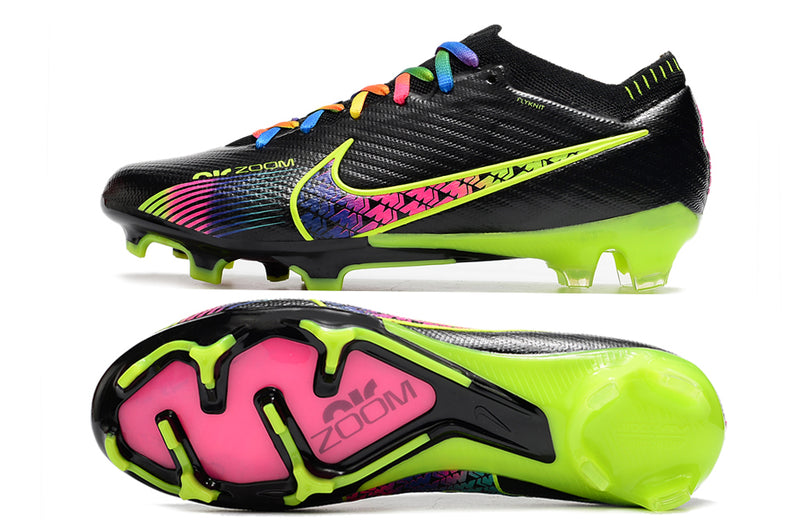 CHUTEIRA NIKE AIR ZOOM MERCURIAL VAPOR 15 ELITE CAMPO - PRETA E COLORIDA