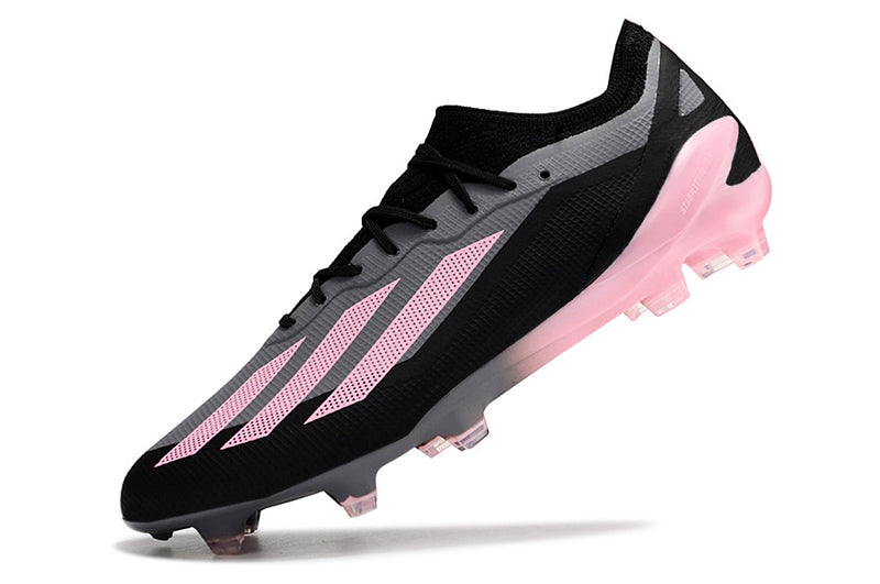 CHUTEIRA ADIDAS X CRAZYFAST.1 CAMPO - PRETA E ROSA