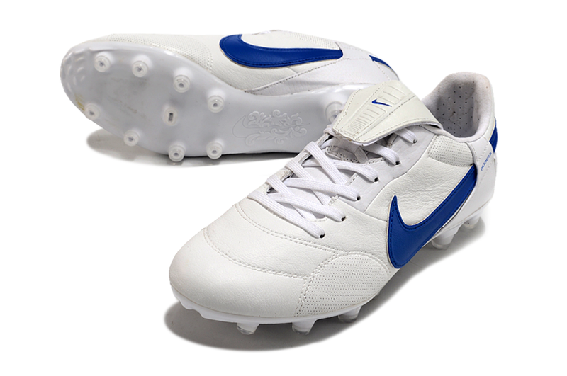 CHUTEIRA NIKE PREMIER III ELITE CAMPO - BRANCA E AZUL