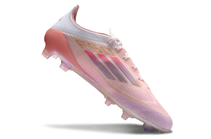 CHUTEIRA ADIDAS F50 ELITE CAMPO "LAMINE YAMAL 304" - ROSA E BRANCA