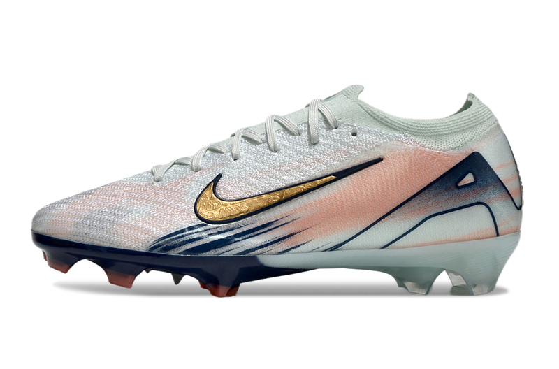 CHUTEIRA NIKE AIR ZOOM MERCURIAL VAPOR 16 ELITE CAMPO "DREAM SPEED 9" - VERDE ÁGUA E DOURADA
