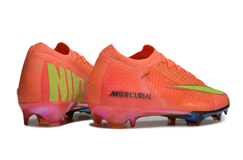 CHUTEIRA NIKE AIR ZOOM MERCURIAL VAPOR 16 ELITE CAMPO "COSMIC SPEED 2" - LARANJA E VERDE