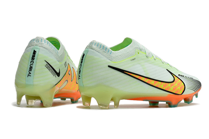 CHUTEIRA NIKE AIR ZOOM MERCURIAL VAPOR 15 ELITE CAMPO - VERDE E LARANJA