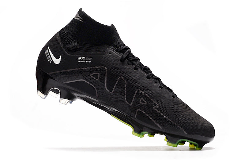 CHUTEIRA NIKE AIR ZOOM MERCURIAL SUPERFLY 9 ELITE CAMPO "SHADOW" - PRETA E VERDE