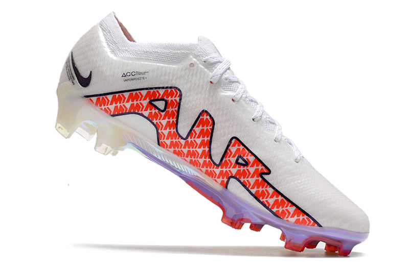 CHUTEIRA NIKE AIR ZOOM MERCURIAL VAPOR 15 ELITE CAMPO "DISRUPTION" - BRANCA E VERMELHO
