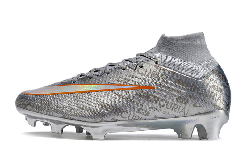 CHUTEIRA NIKE AIR ZOOM MERCURIAL SUPERFLY 9 ELITE CAMPO "XXV" - PRATA