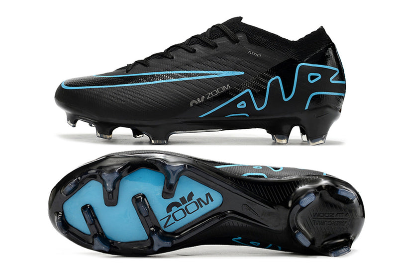 CHUTEIRA NIKE AIR ZOOM MERCURIAL VAPOR 15 ELITE CAMPO - PRETA E AZUL