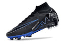 CHUTEIRA NIKE AIR ZOOM MERCURIAL SUPERFLY 9 ELITE CAMPO "SHADOW" - PRETA E AZUL