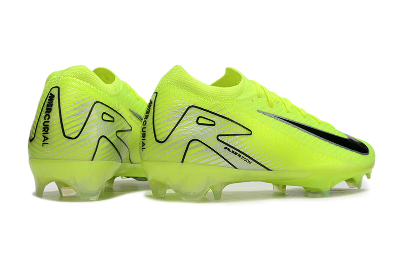 CHUTEIRA NIKE AIR ZOOM MERCURIAL VAPOR 16 ELITE CAMPO "MAD VOLTAGE" - VERDE FLUORESCENTE E PRETA