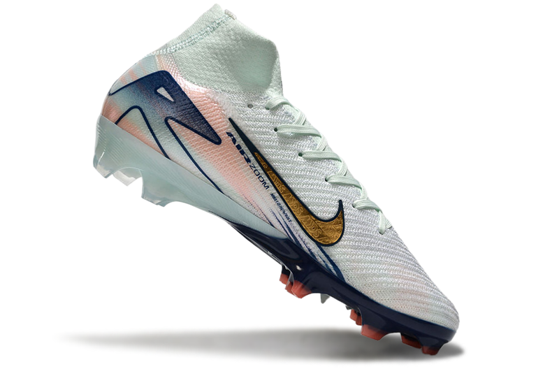 CHUTEIRA NIKE AIR ZOOM MERCURIAL SUPERFLY 10 ELITE CAMPO "DREAM SPEED 9" - VERDE E DOURADA