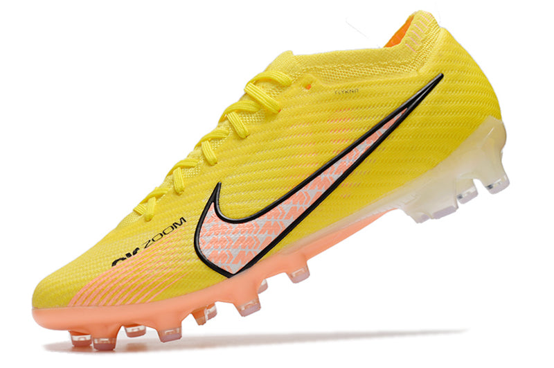 CHUTEIRA NIKE AIR ZOOM MERCURIAL VAPOR 15 ELITE CAMPO (AG) "LUCENT PACK" - AMARELA E LARANJA
