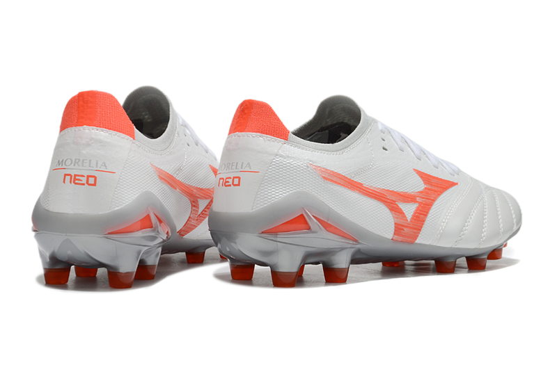 CHUTEIRA MIZUNO MORELIA NEO IV JAPAN CAMPO - CINZA E VERMELHA