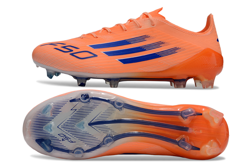 CHUTEIRA ADIDAS F50 ELITE CAMPO "CORAL BLAZE" - LARANJA E AZUL