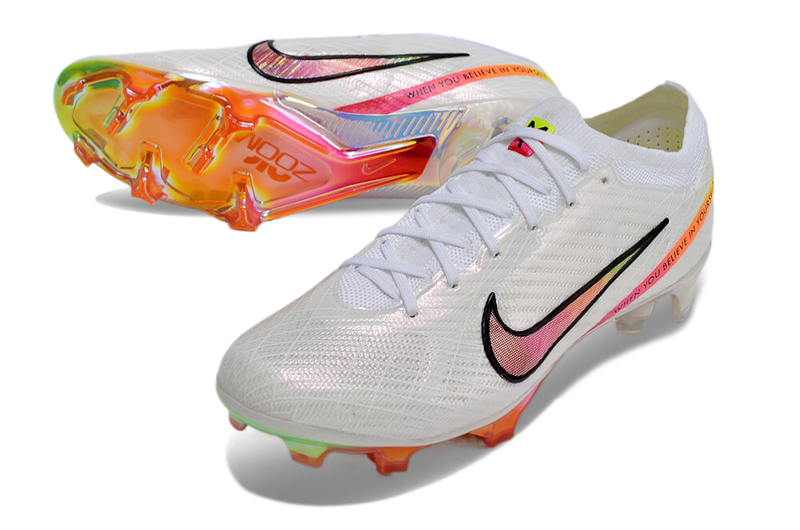 CHUTEIRA NIKE AIR ZOOM MERCURIAL VAPOR 15 ELITE CAMPO "MARCUS RASHFORD" - BRANCA