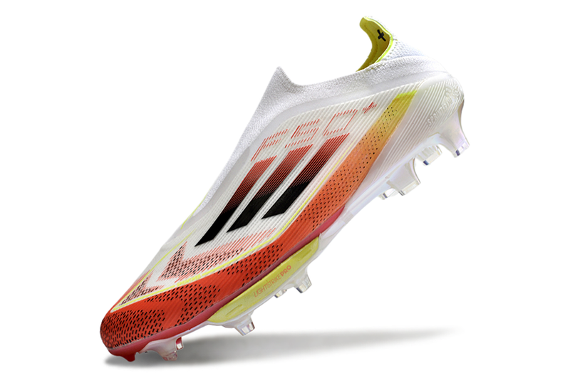 CHUTEIRA ADIDAS F50 LACELESS LIGHTSTRIKE PRO ELITE CAMPO - BRANCA E COLORIDA