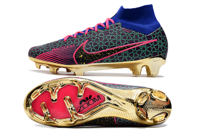 CHUTEIRA NIKE AIR ZOOM MERCURIAL SUPERFLY 9 ELITE CAMPO - COLORIDA