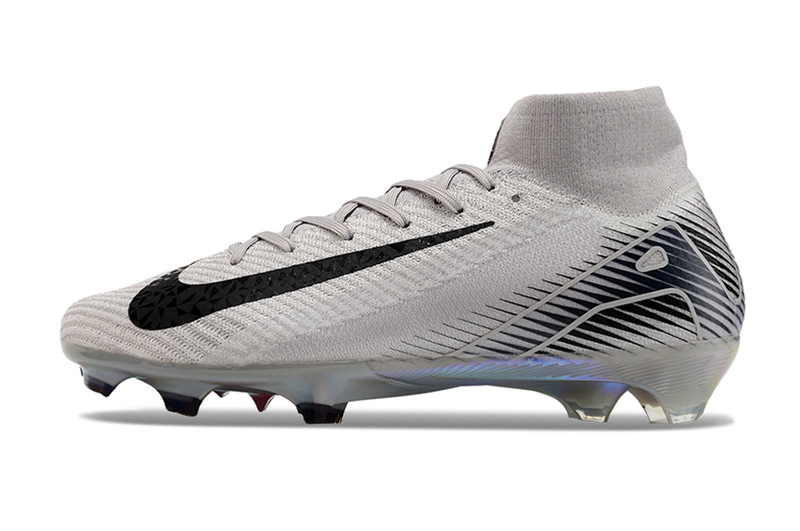CHUTEIRA NIKE AIR ZOOM MERCURIAL SUPERFLY 10 ELITE CAMPO - CINZA E PRETA