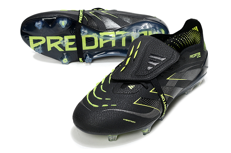 ADIDAS PREDATOR 25 FT ELITE CAMPO "ELECTRIC STEALTH" - PRETA E VERDE