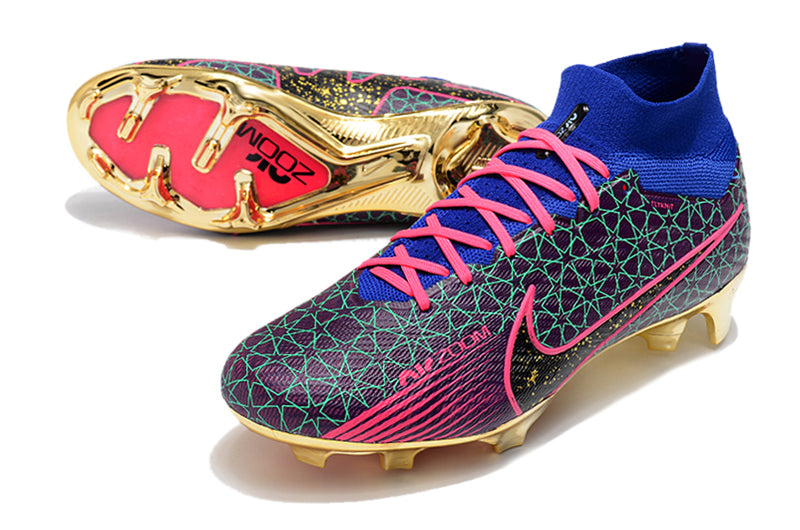 CHUTEIRA NIKE AIR ZOOM MERCURIAL SUPERFLY 9 ELITE CAMPO - COLORIDA