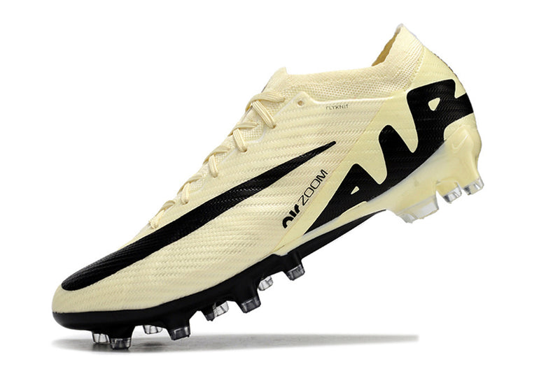 CHUTEIRA NIKE AIR ZOOM MERCURIAL VAPOR 15 ELITE CAMPO (AG) "MAD READY" - BEGE E PRETA